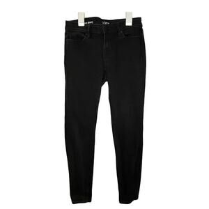 Loft Outlet Curvy Skinny black low rise jeans Size 2
